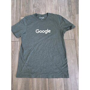 Google women's Graphic T-Shirt Size L Green Short Sleeve. Organic Cotton Blend